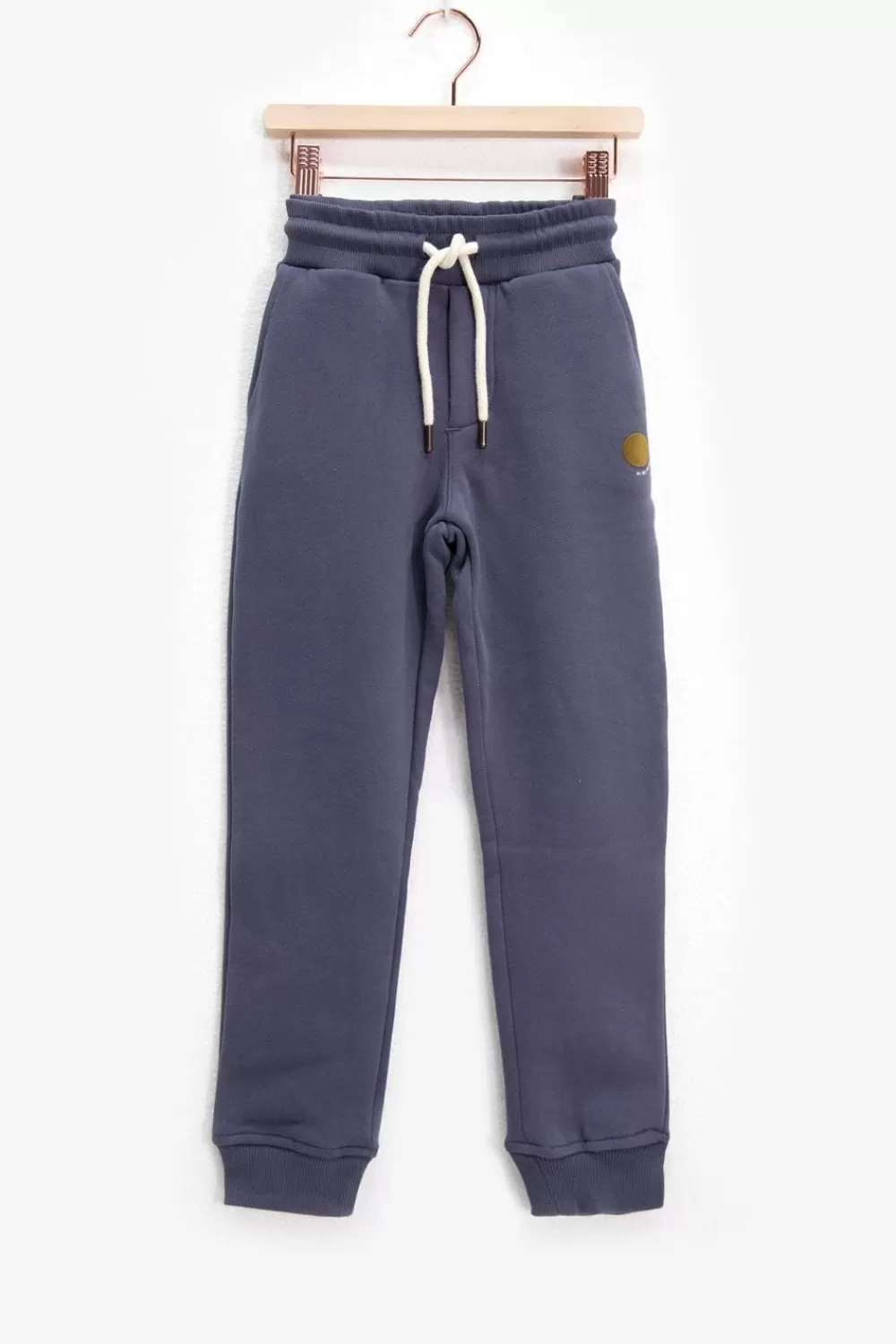 Kids Sissy-Boy Broeken>Donkerpaase Joggingbroek Met Flock Print