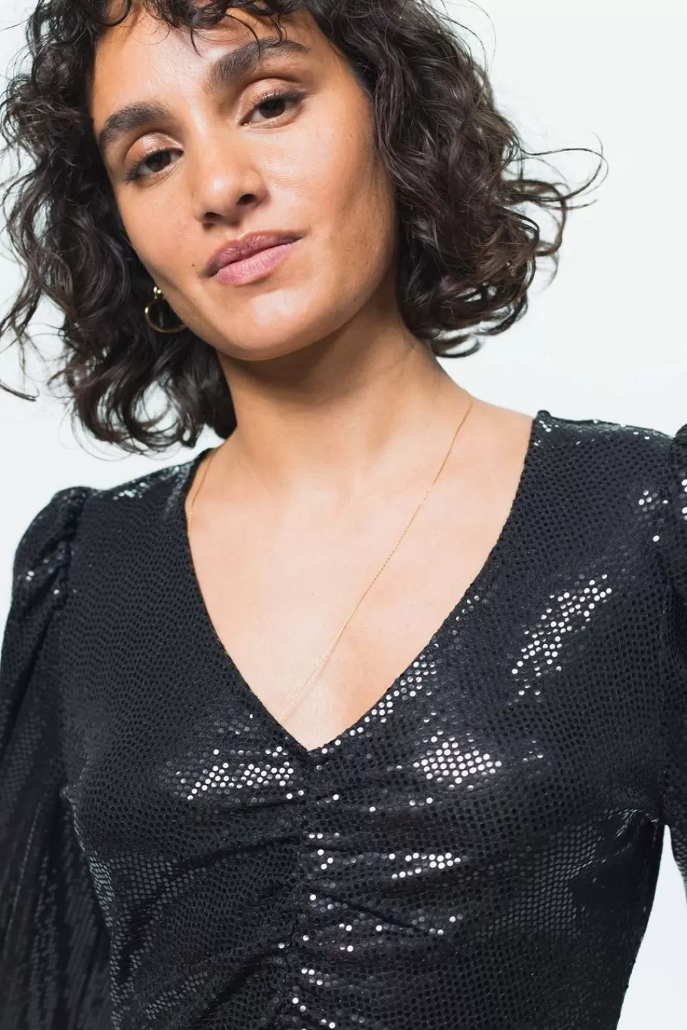 Dames Sissy-Boy Jurken>E Glitterjurk Met Pailletten