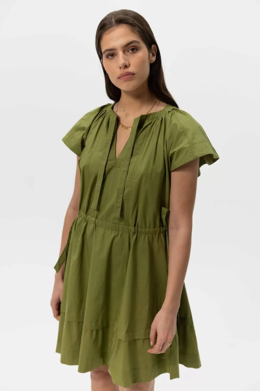Dames Sissy-Boy Jurken>E Korte Poplin Jurk