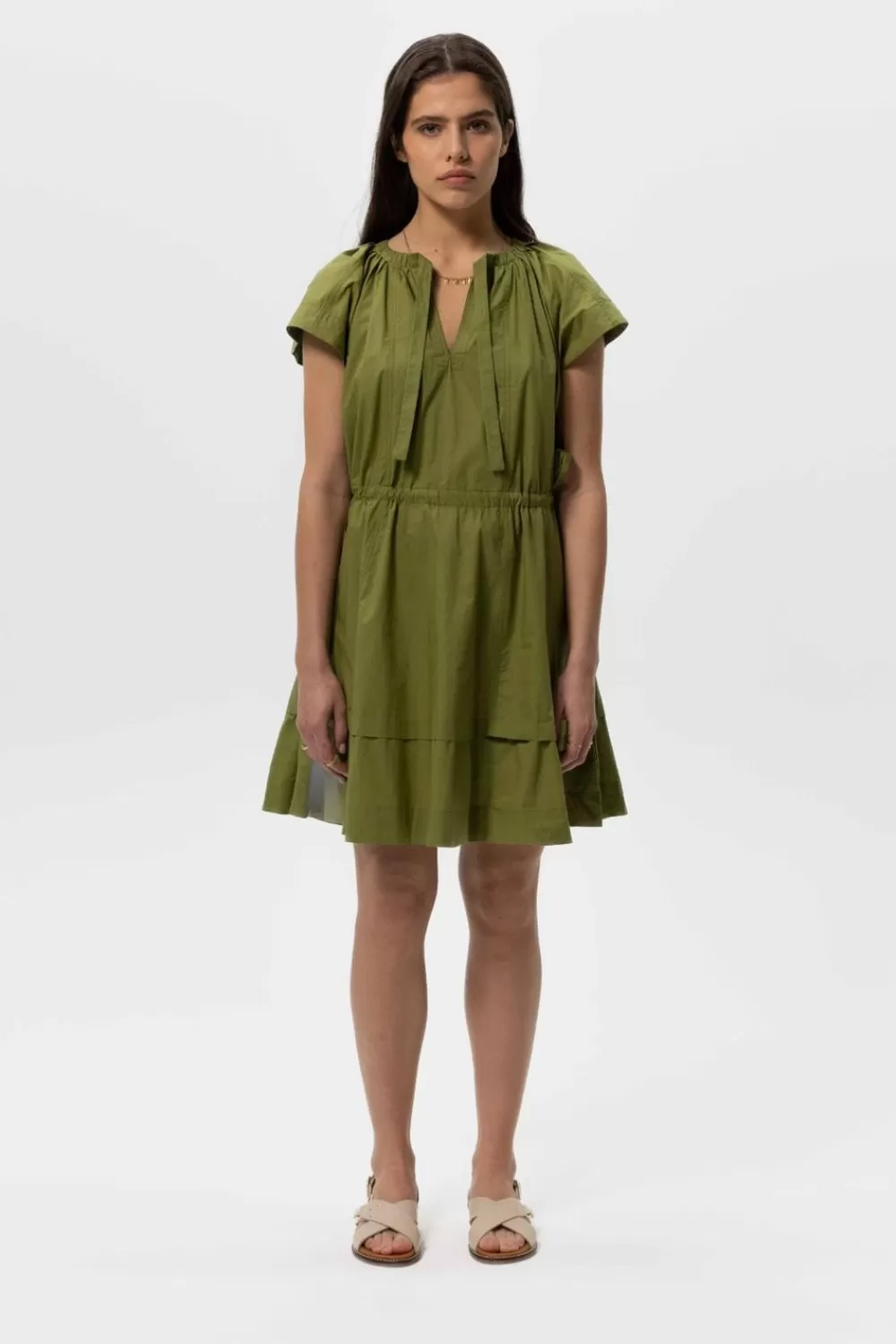 Dames Sissy-Boy Jurken>E Korte Poplin Jurk