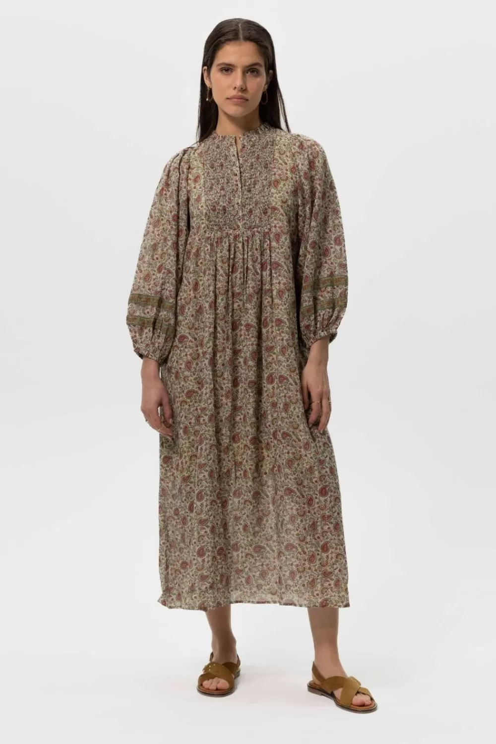Dames Sissy-Boy Jurken>E Maxi Jurk Met Paisley Print