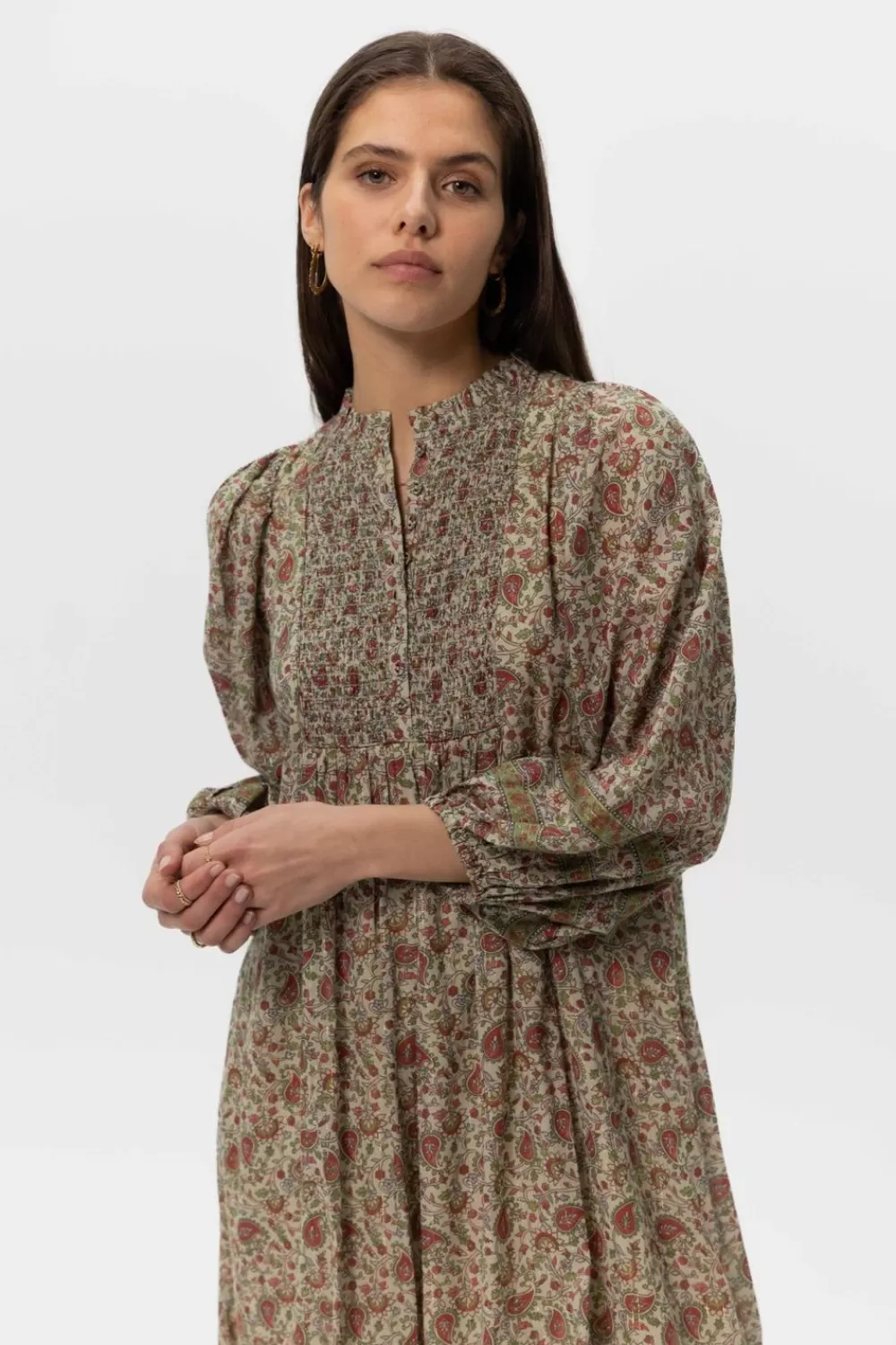 Dames Sissy-Boy Jurken>E Maxi Jurk Met Paisley Print