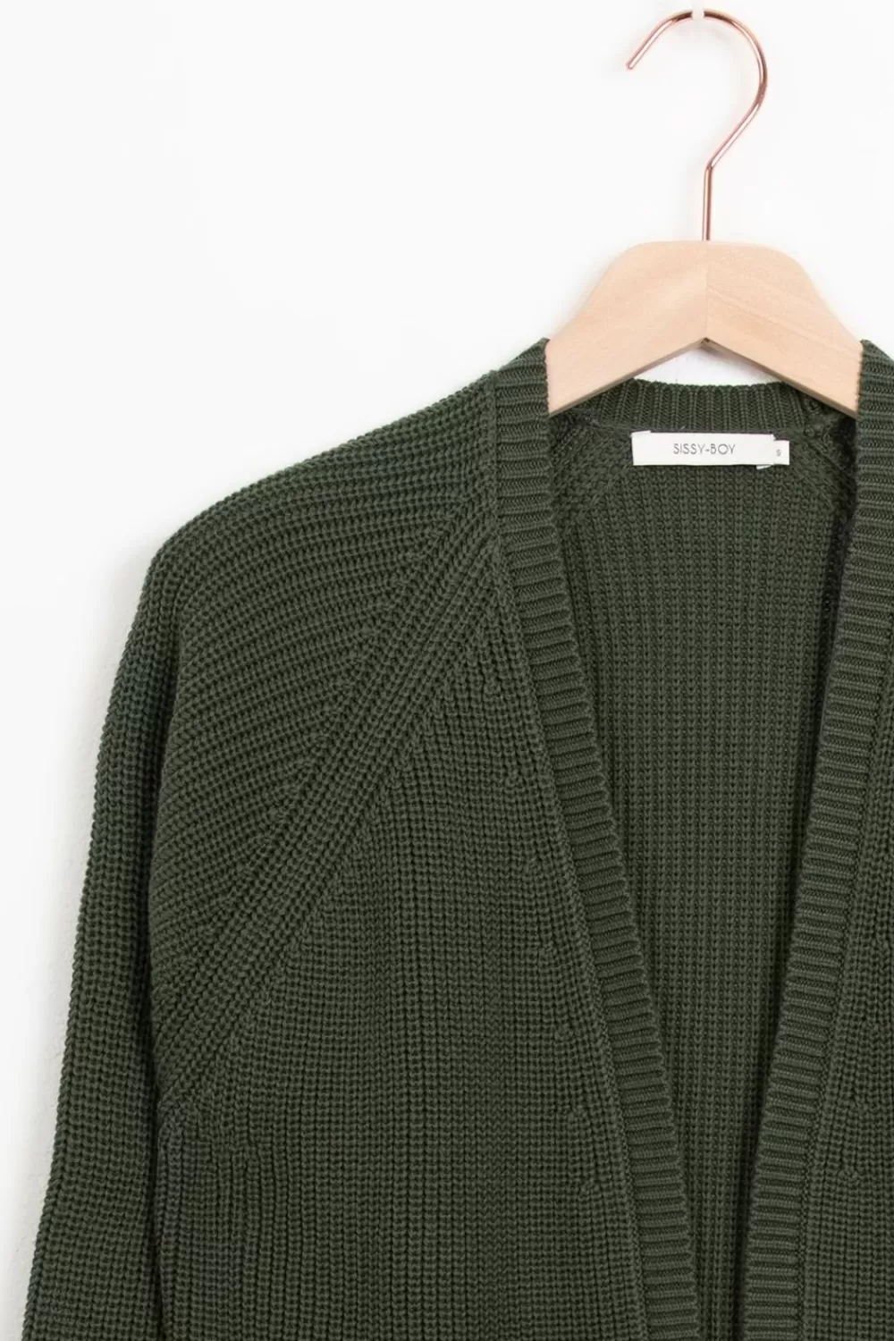 Dames Sissy-Boy Truien En Vesten>Groen Gebreid Vest
